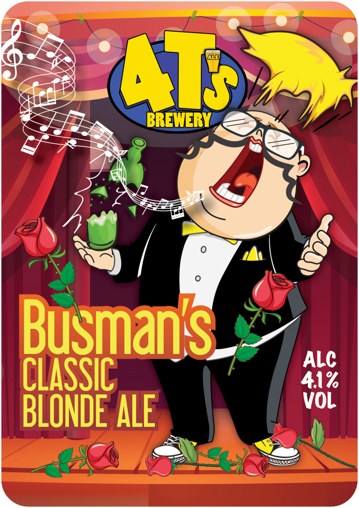 Busman's Classic Blonde Ale Pump Clip (cut out)