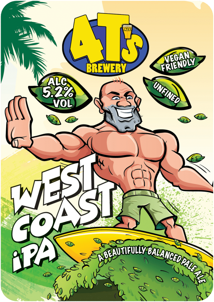 West Coast IPA Pump Clip (cut out)